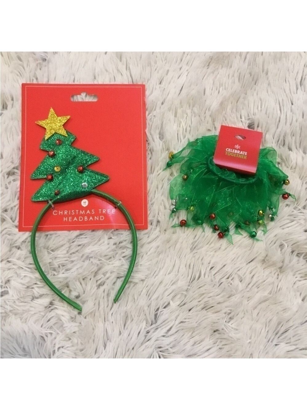 Celebrate Together Christmas Tree Headband + a set of 2 hair scrunches